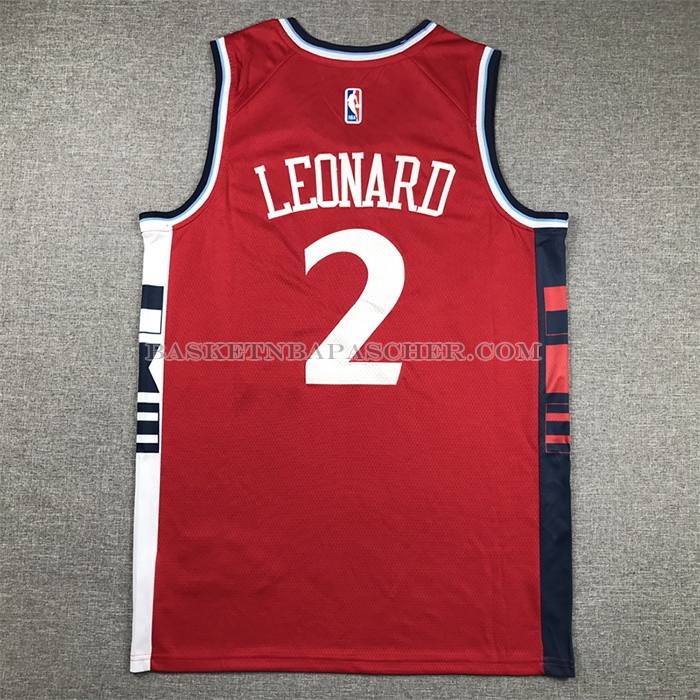Maillot Los Angeles Clippers Kawhi Leonard NO 2 Statement 2024-25 Rouge